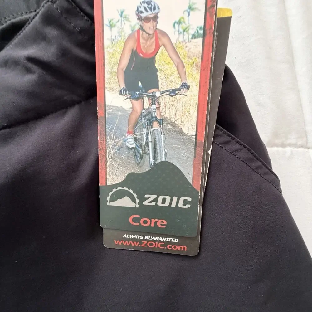 New ZOIC Core Posh Short Black and Liner Cycling Shorts Womens Sz L NWT